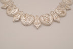 Antique silver panel necklace