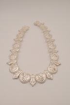 Antique silver panel necklace