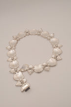Antique silver panel necklace