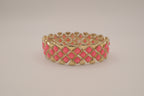 Vintage trellis pattern stretch bracelet