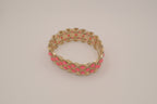Vintage trellis pattern stretch bracelet