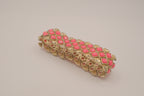 Vintage trellis pattern stretch bracelet