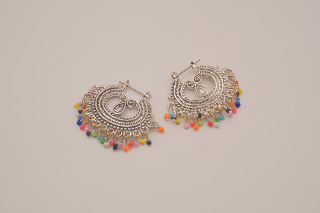 Vintage Avon bohemian crescent moon earrings