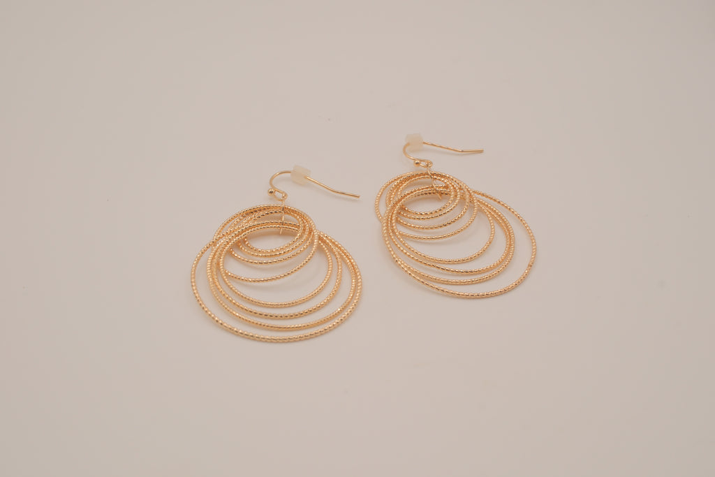 Vintage Avon multi-hoop cascading drop earrings