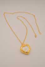 Vintage Avon Heart Watch Pendant Necklace