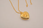Vintage Avon Heart Watch Pendant Necklace