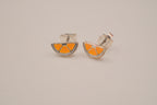 Vintage Avon orange slice stud earrings