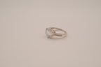 Heart-shaped solitaire engagement ring
