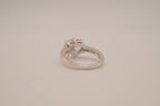 Heart-shaped solitaire engagement ring