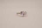 Heart-shaped solitaire engagement ring