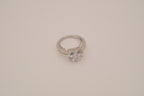 Heart-shaped solitaire engagement ring