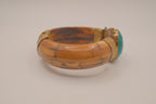 Tibetan or Himalayan-style hinged cuff bracelet