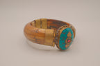 Tibetan or Himalayan-style hinged cuff bracelet