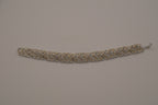 Vintage chevron rhinestone tennis bracelet