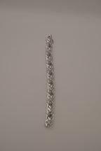 Vintage chevron rhinestone tennis bracelet