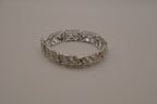 Vintage chevron rhinestone tennis bracelet