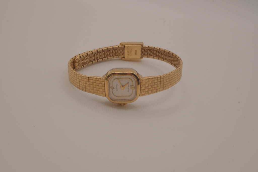 Vintage Caravelle dainty gold toned watch