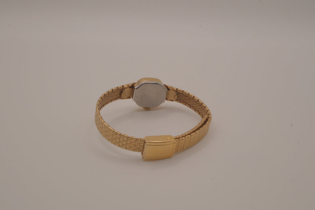 Vintage Caravelle dainty gold toned watch