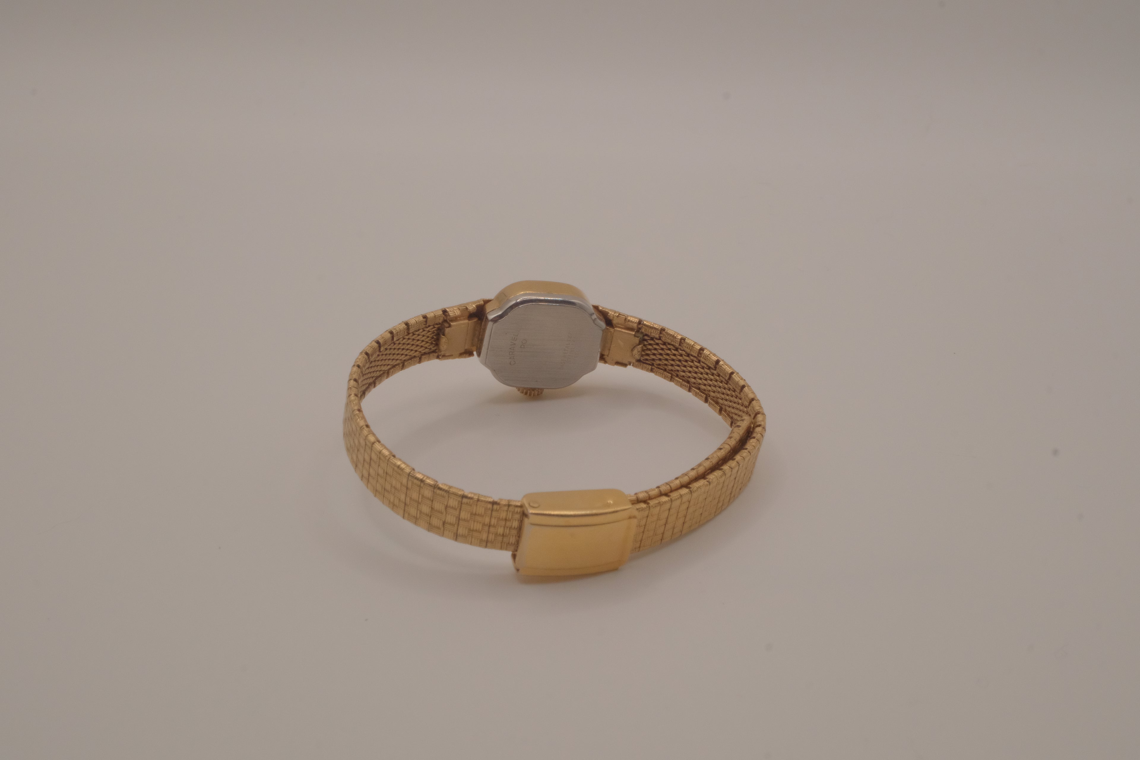 Vintage Caravelle dainty gold toned watch
