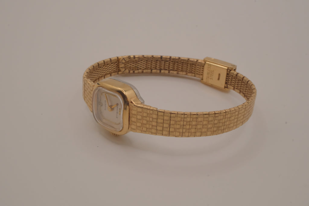 Vintage Caravelle dainty gold toned watch
