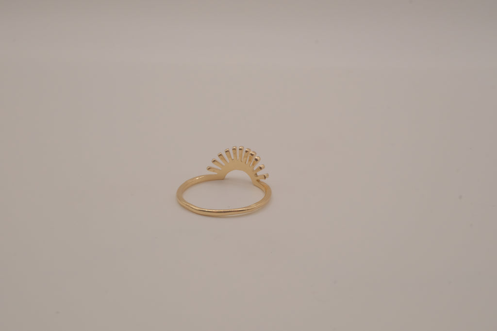 Sunburst Multi colored stackable Ring