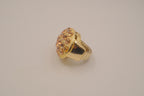 Chico's gold-tone flip-top ring watch