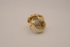 Chico's gold-tone flip-top ring watch