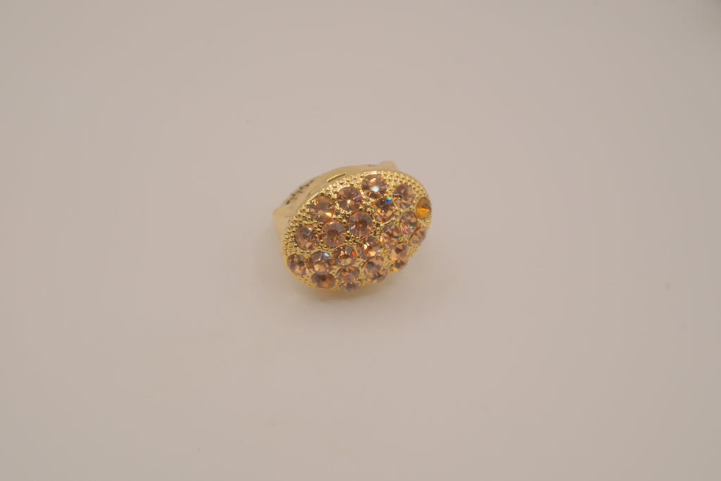 Chico's gold-tone flip-top ring watch