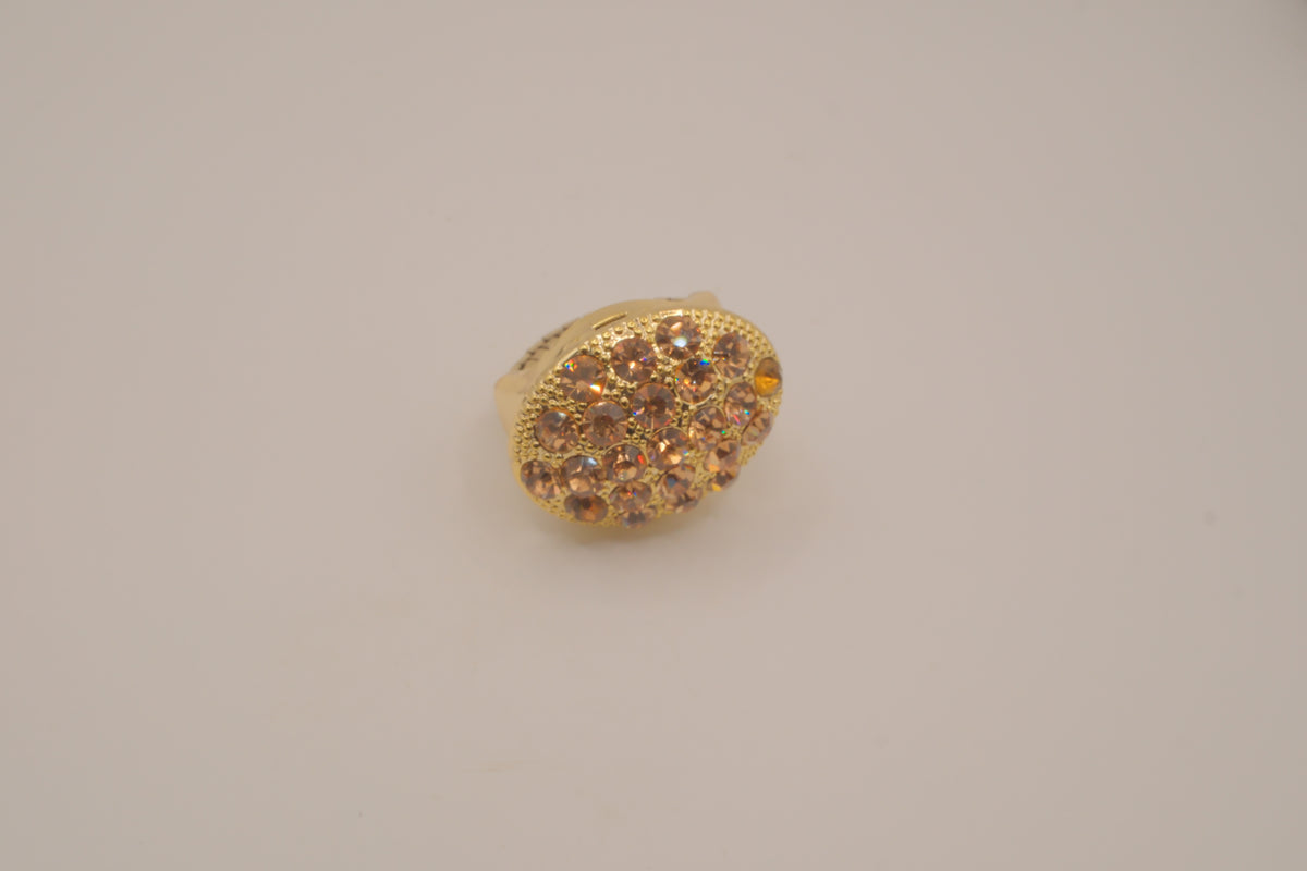 Chico's gold-tone flip-top ring watch