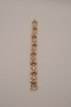 Vintage mid-century articulated panel link bracelet