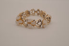Vintage mid-century articulated panel link bracelet