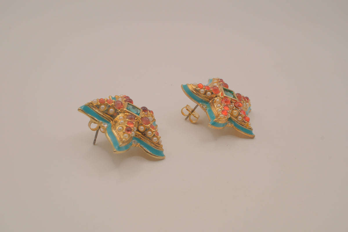 Kenneth Jay Lane (KJL) for Avon starfish earrings