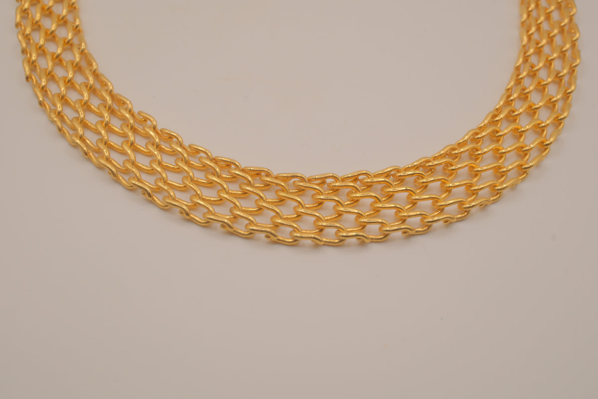 Vintage Avon gold-tone mesh collar necklace
