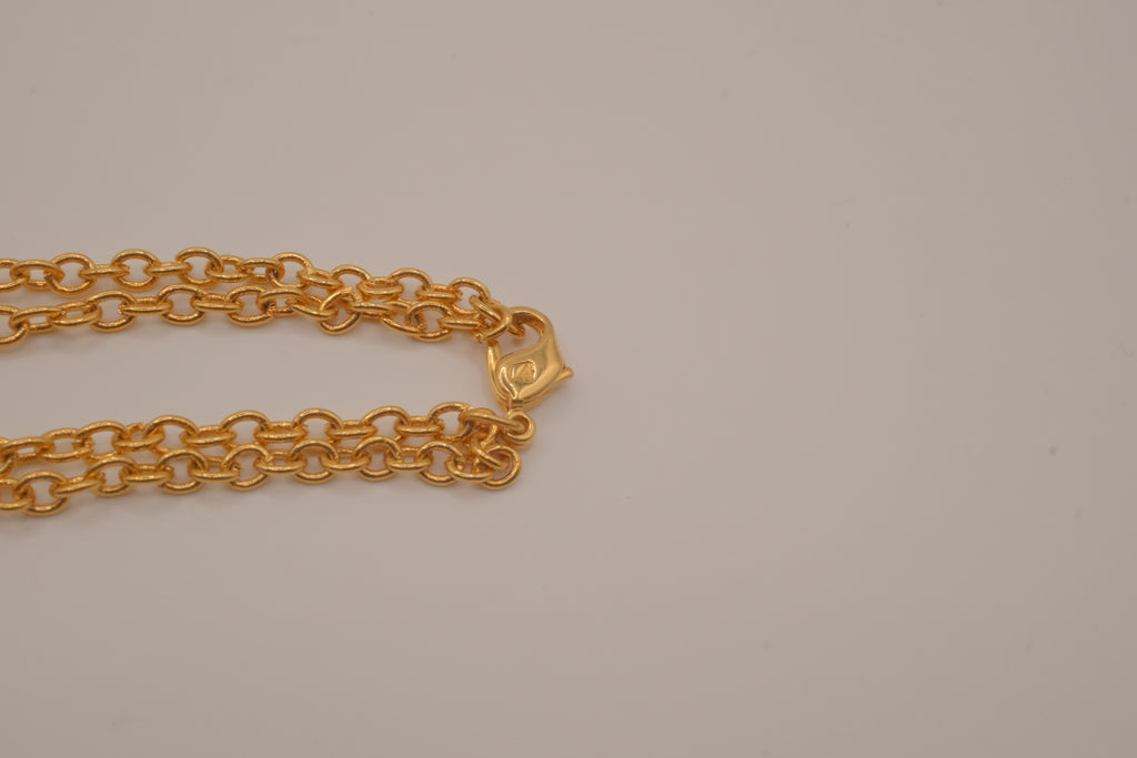 Swarovski double chain bracelet