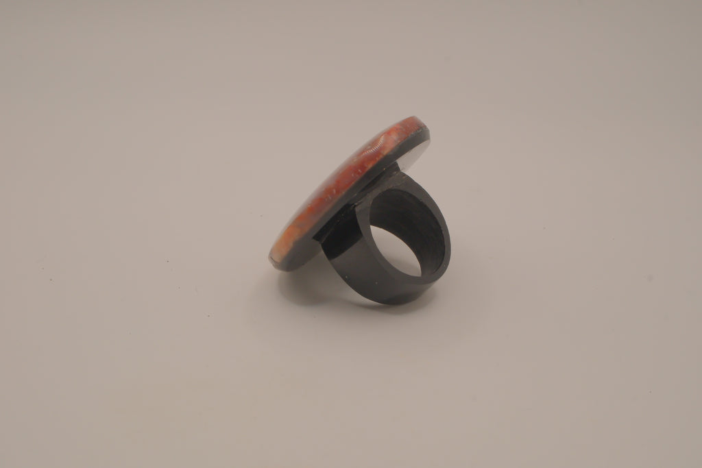 Oval stone statement ring