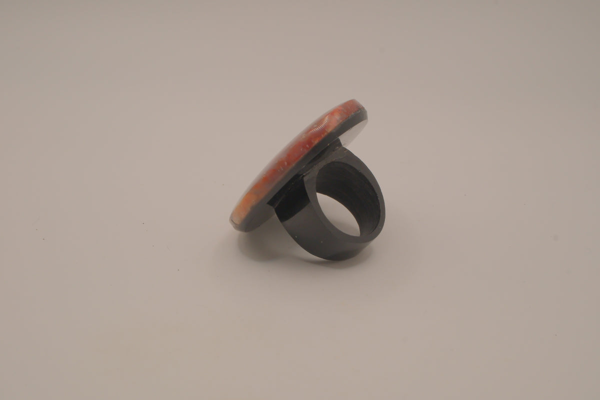 Oval stone statement ring