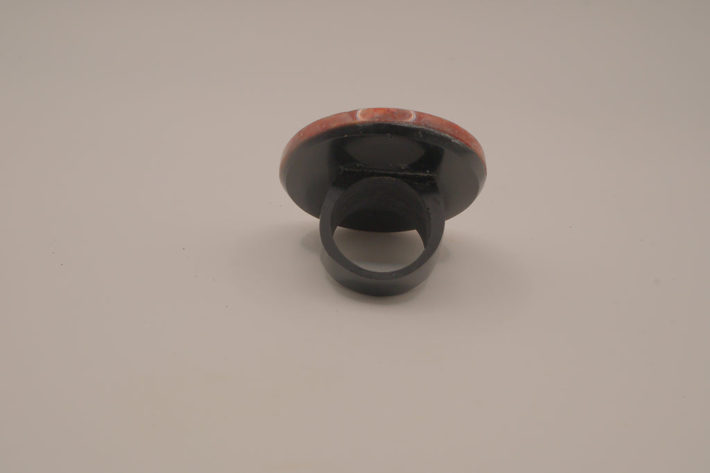 Oval stone statement ring