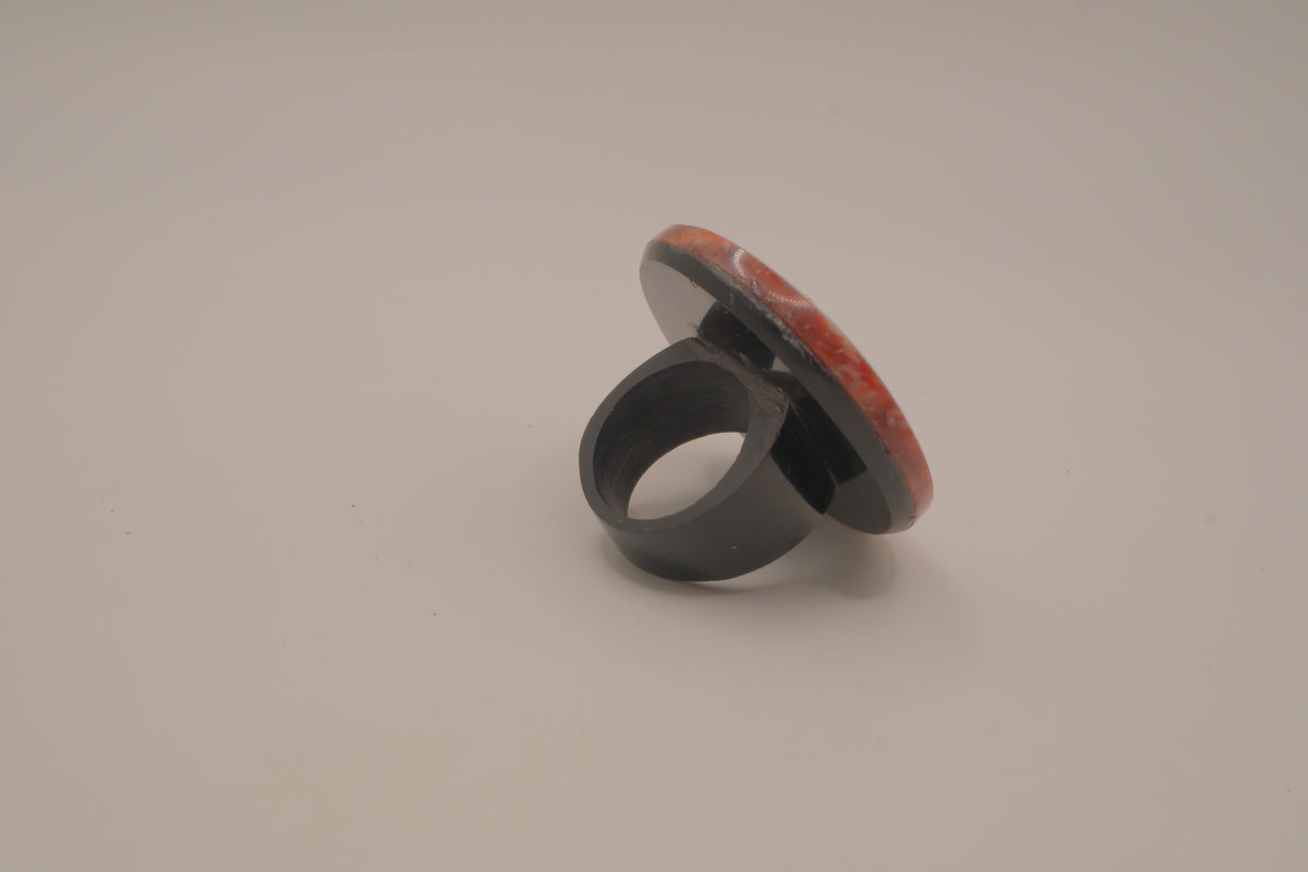 Oval stone statement ring