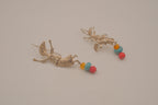 Whimsical sterling silver drop earrings