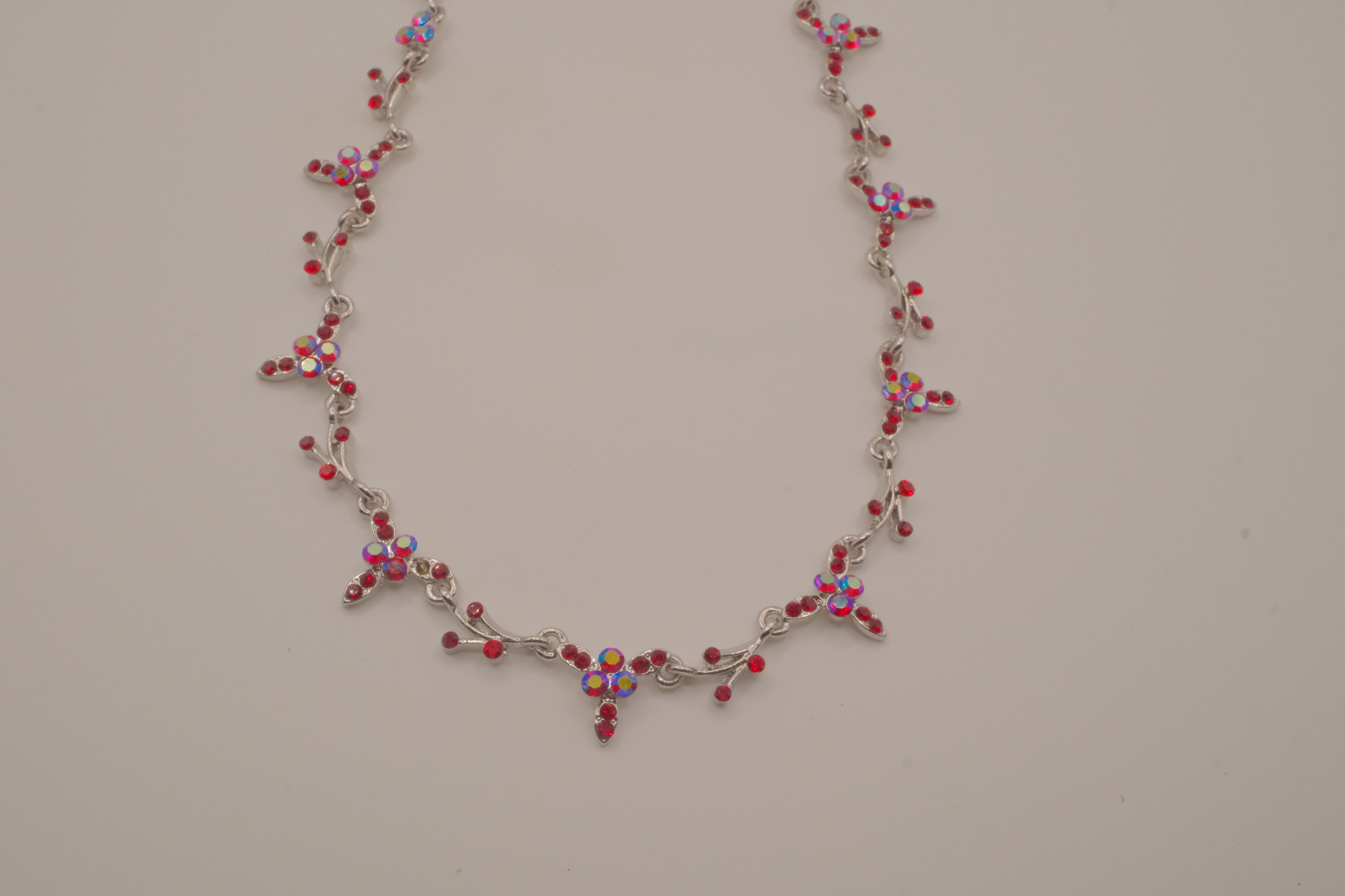 Vintage Ruby vine choker necklace