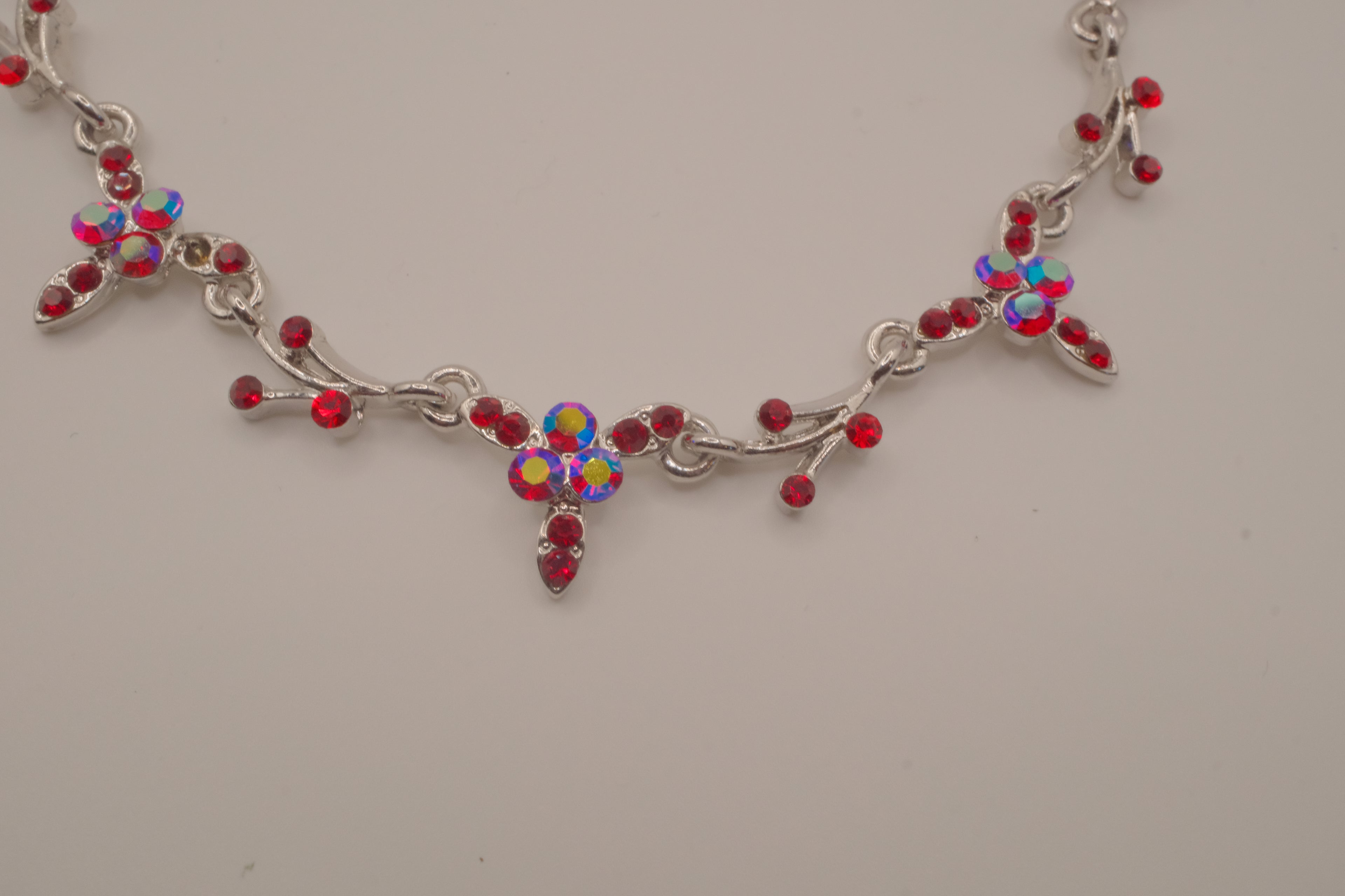 Vintage Ruby vine choker necklace
