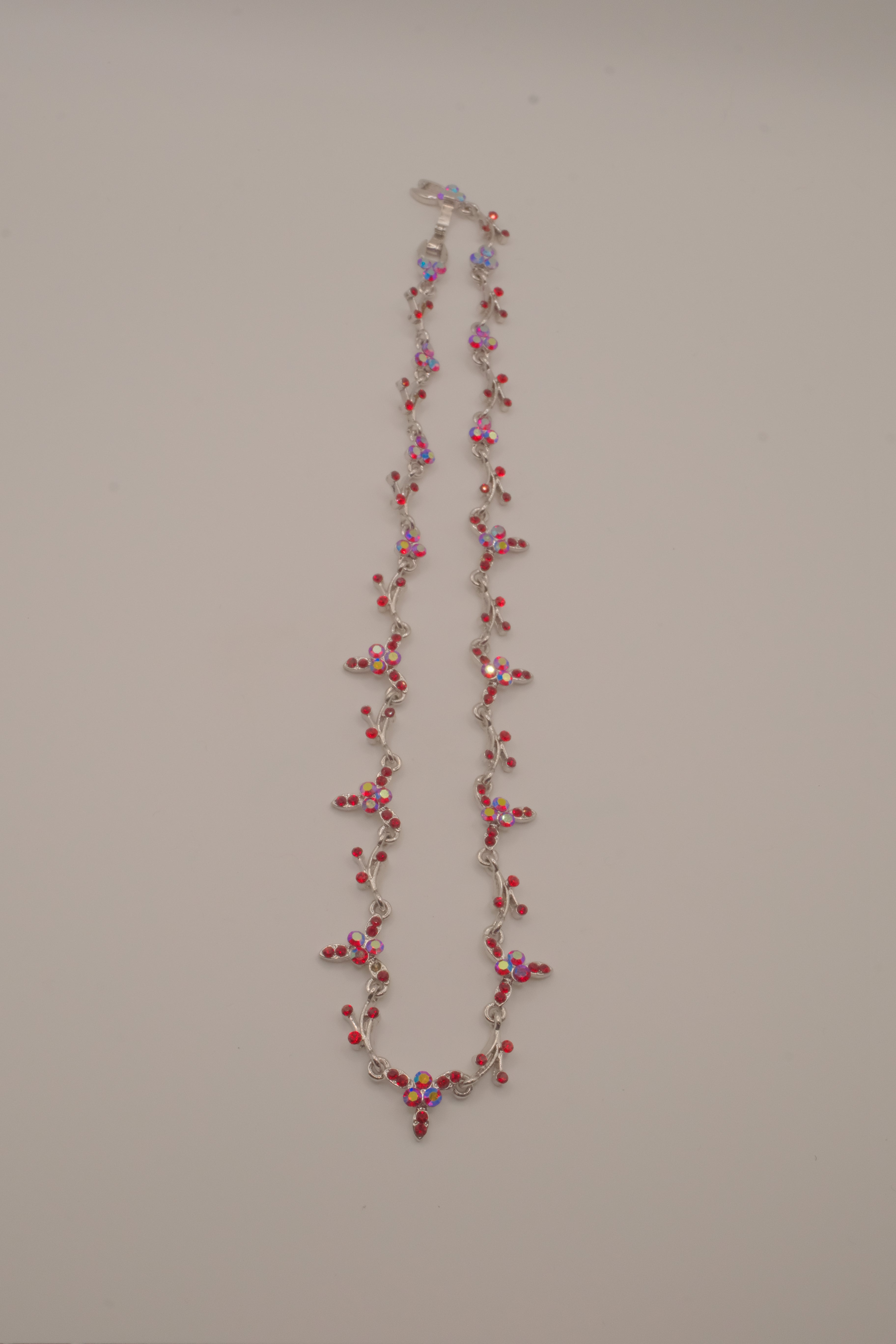 Vintage Ruby vine choker necklace