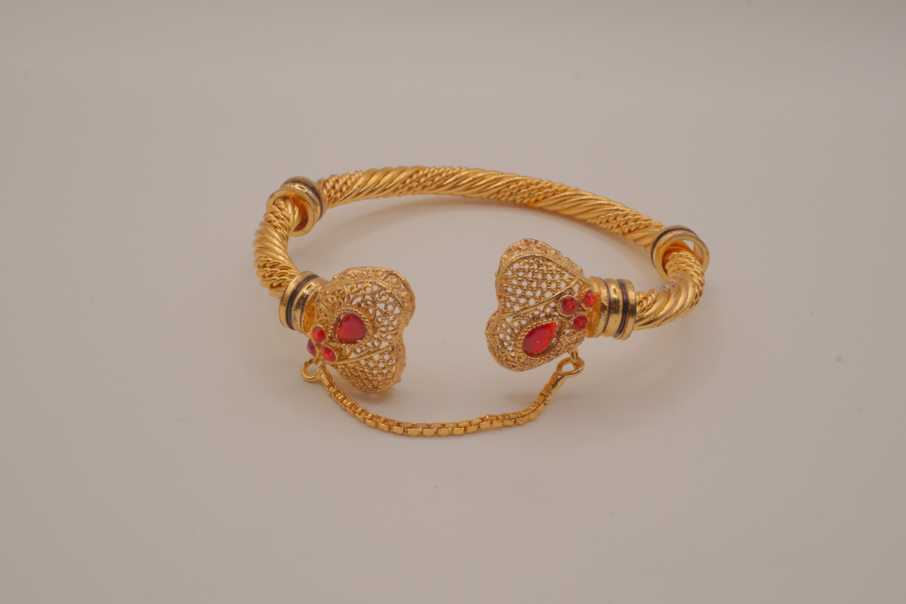 Indian openable gold kada bangle