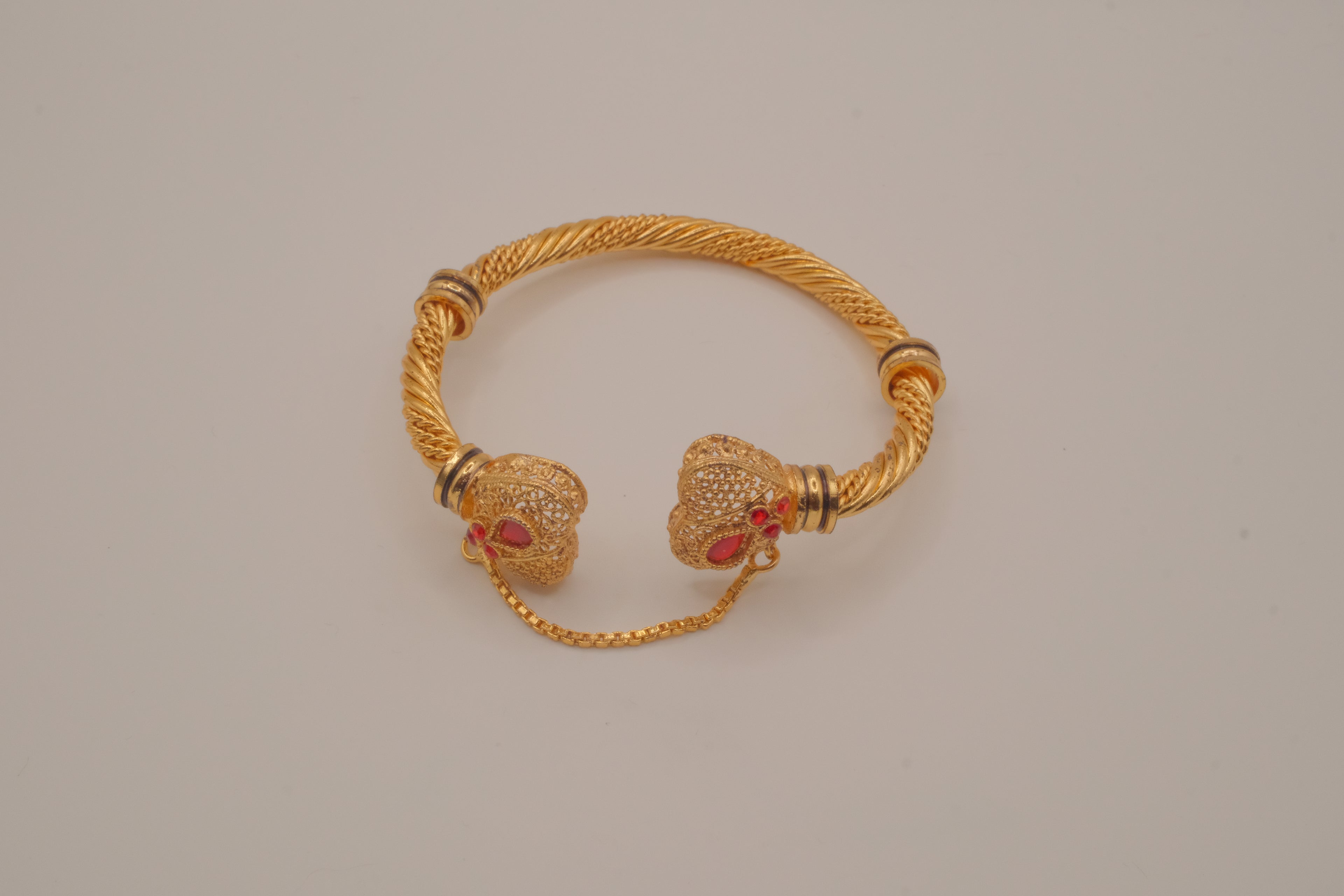 Indian openable gold kada bangle