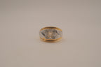 Vintage men's two-tone cocktail ring