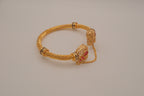 Indian openable gold kada bangle