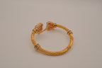 Indian openable gold kada bangle
