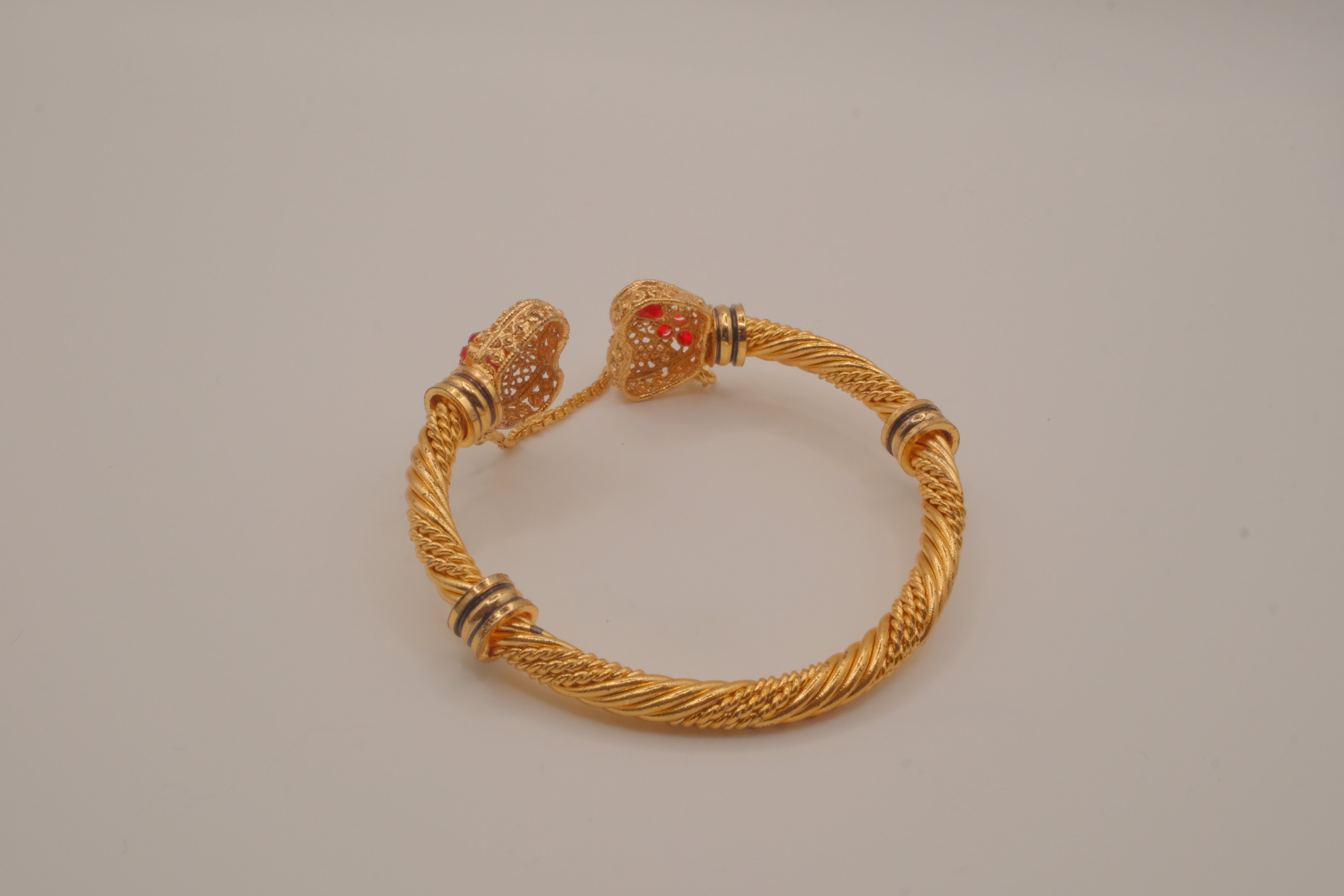 Indian openable gold kada bangle