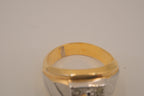 Vintage men's two-tone cocktail ring