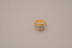 Vintage men's two-tone cocktail ring